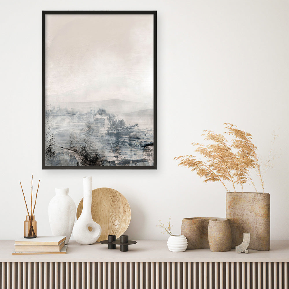 Shop Distant Art Print a painted abstract themed wall art print from The Print Emporium wall artwork collection - Buy Australian made fine art painting style poster and framed prints for the home and your interior decor room, TPE-DH-041-AP