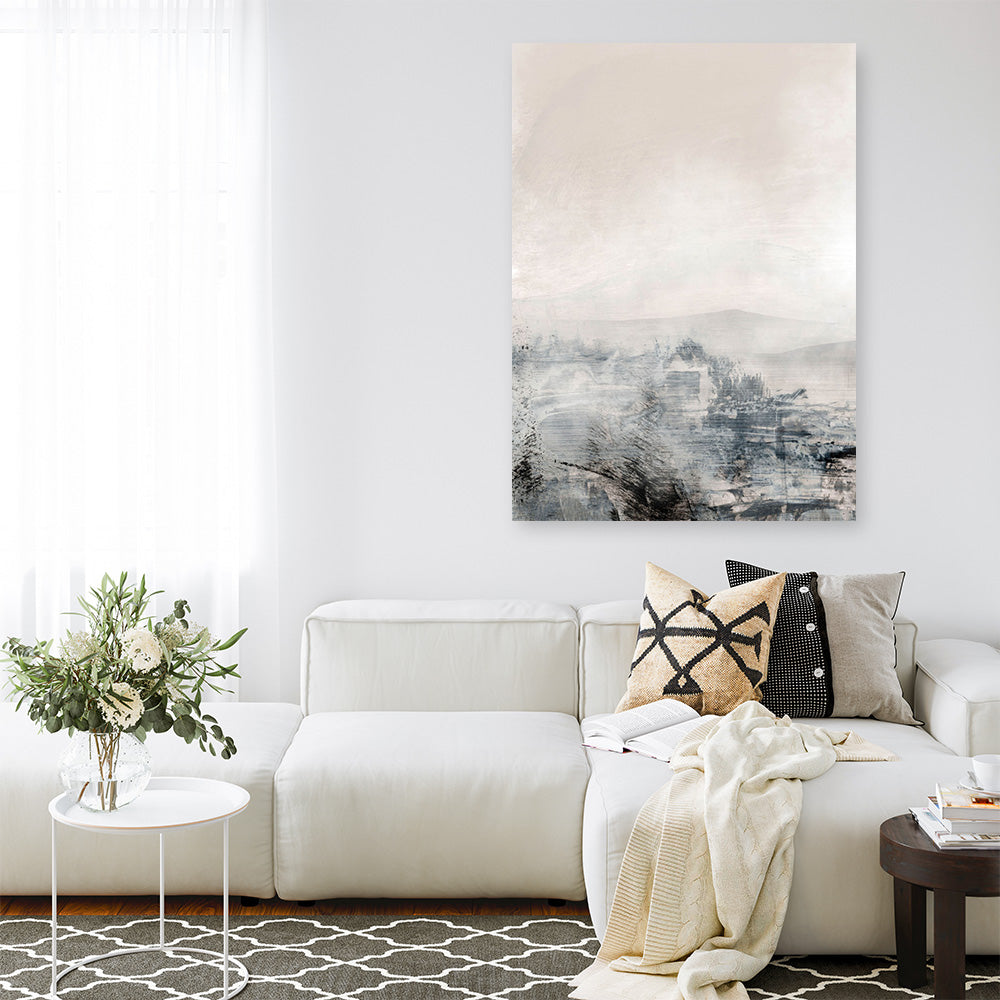 Shop Distant Canvas Print a painted abstract themed framed canvas wall art print from The Print Emporium artwork collection - Buy Australian made fine art painting style stretched canvas prints for the home and your interior decor space, TPE-DH-041-CA-35X46-NF
