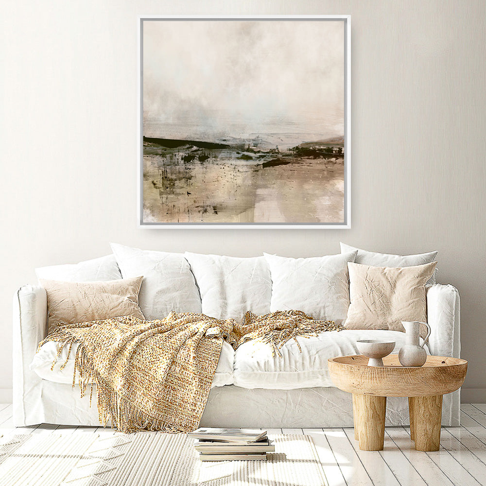 Shop Distant Forest (Square) Canvas Print a painted abstract themed framed canvas wall art print from The Print Emporium artwork collection - Buy Australian made fine art painting style stretched canvas prints for the home and your interior decor space, TPE-DH-270-CA-40X40-NF
