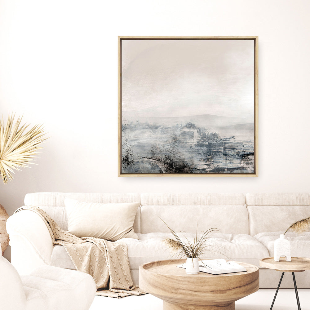 Shop Distant (Square) Canvas Print a painted abstract themed framed canvas wall art print from The Print Emporium artwork collection - Buy Australian made fine art painting style stretched canvas prints for the home and your interior decor space, TPE-DH-271-CA-40X40-NF