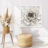 Shop Divine Dahlia III (Square) Art Print a floral themed painted wall art print from The Print Emporium wall artwork collection - Buy Australian made fine art painting style poster and framed prints for the home and your interior decor room, TPE-493-AP