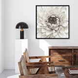 Shop Divine Dahlia III (Square) Canvas Print a floral themed painted framed canvas wall art print from The Print Emporium artwork collection - Buy Australian made fine art painting style stretched canvas prints for the home and your interior decor space, TPE-493-CA-40X40-NF