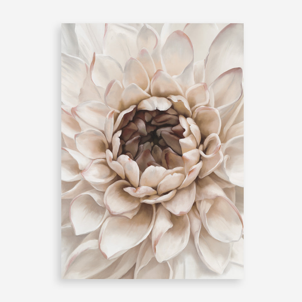 Shop Divine Dahlia IV Art Print a floral themed painted wall art print from The Print Emporium wall artwork collection - Buy Australian made fine art painting style poster and framed prints for the home and your interior decor room, TPE-495-AP