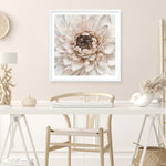 Shop Divine Dahlia IV (Square) Art Print a floral themed painted wall art print from The Print Emporium wall artwork collection - Buy Australian made fine art painting style poster and framed prints for the home and your interior decor room, TPE-496-AP