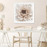 Shop Divine Dahlia IV (Square) Art Print a floral themed painted wall art print from The Print Emporium wall artwork collection - Buy Australian made fine art painting style poster and framed prints for the home and your interior decor room, TPE-496-AP