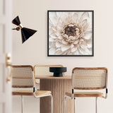 Shop Divine Dahlia IV (Square) Art Print a floral themed painted wall art print from The Print Emporium wall artwork collection - Buy Australian made fine art painting style poster and framed prints for the home and your interior decor room, TPE-496-AP