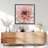 Shop Divine Dahlia (Square) Art Print a floral themed painted wall art print from The Print Emporium wall artwork collection - Buy Australian made fine art painting style poster and framed prints for the home and your interior decor room, TPE-205-AP