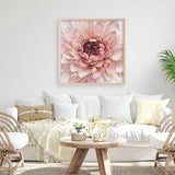 Shop Divine Dahlia (Square) Art Print a floral themed painted wall art print from The Print Emporium wall artwork collection - Buy Australian made fine art painting style poster and framed prints for the home and your interior decor room, TPE-205-AP