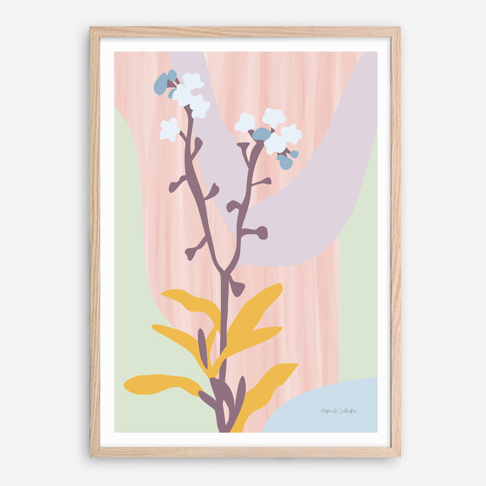 Shop Don't Forget Me Pastel Art Print a floral themed painted wall art print from The Print Emporium wall artwork collection - Buy Australian made fine art painting style poster and framed prints for the home and your interior decor room, TPE-WA-69962-AP