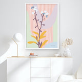 Shop Don't Forget Me Pastel Art Print a floral themed painted wall art print from The Print Emporium wall artwork collection - Buy Australian made fine art painting style poster and framed prints for the home and your interior decor room, TPE-WA-69962-AP