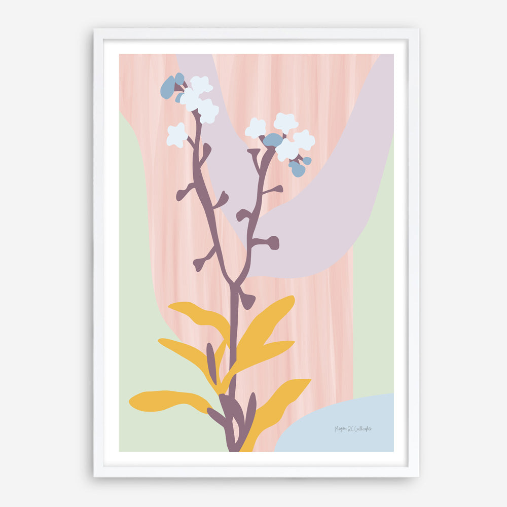 Shop Don't Forget Me Pastel Art Print a floral themed painted wall art print from The Print Emporium wall artwork collection - Buy Australian made fine art painting style poster and framed prints for the home and your interior decor room, TPE-WA-69962-AP