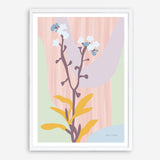Shop Don't Forget Me Pastel Art Print a floral themed painted wall art print from The Print Emporium wall artwork collection - Buy Australian made fine art painting style poster and framed prints for the home and your interior decor room, TPE-WA-69962-AP