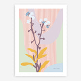 Shop Don't Forget Me Pastel Art Print a floral themed painted wall art print from The Print Emporium wall artwork collection - Buy Australian made fine art painting style poster and framed prints for the home and your interior decor room, TPE-WA-69962-AP