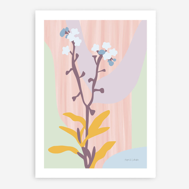 Shop Don't Forget Me Pastel Art Print a floral themed painted wall art print from The Print Emporium wall artwork collection - Buy Australian made fine art painting style poster and framed prints for the home and your interior decor room, TPE-WA-69962-AP