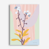 Shop Don't Forget Me Pastel Canvas Print a floral themed painted framed canvas wall art print from The Print Emporium artwork collection - Buy Australian made fine art painting style stretched canvas prints for the home and your interior decor space, TPE-WA-69962-CA-35X46-NF
