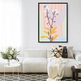 Shop Don't Forget Me Pastel Canvas Print a floral themed painted framed canvas wall art print from The Print Emporium artwork collection - Buy Australian made fine art painting style stretched canvas prints for the home and your interior decor space, TPE-WA-69962-CA-35X46-NF
