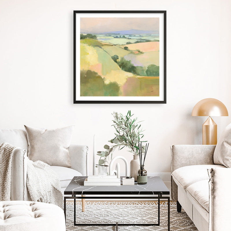 Shop Dream Valley I (Square) Art Print a painted abstract themed wall art print from The Print Emporium wall artwork collection - Buy Australian made fine art painting style poster and framed prints for the home and your interior decor room, TPE-WA-65155-AP