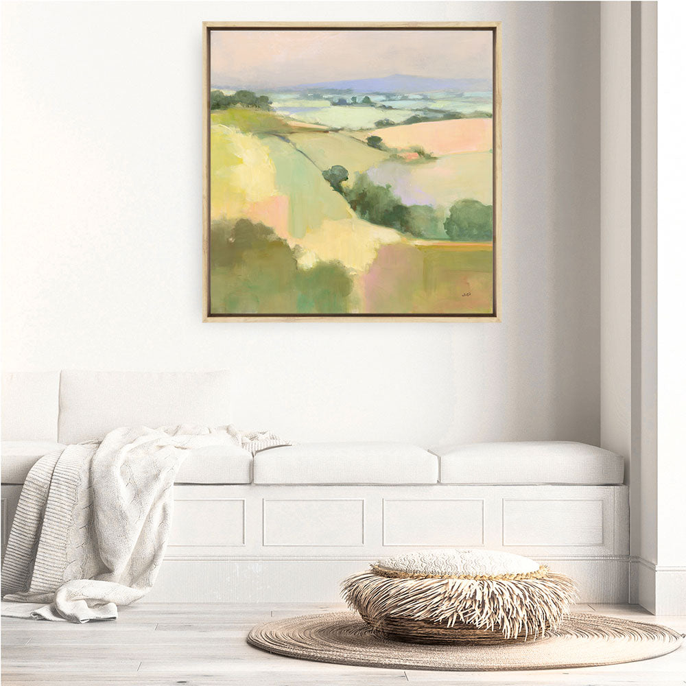 Shop Dream Valley I (Square) Canvas Print a painted abstract themed framed canvas wall art print from The Print Emporium artwork collection - Buy Australian made fine art painting style stretched canvas prints for the home and your interior decor space, TPE-WA-65155-CA-40X40-NF