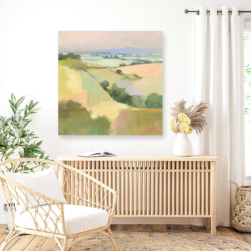 Shop Dream Valley I (Square) Canvas Print a painted abstract themed framed canvas wall art print from The Print Emporium artwork collection - Buy Australian made fine art painting style stretched canvas prints for the home and your interior decor space, TPE-WA-65155-CA-40X40-NF