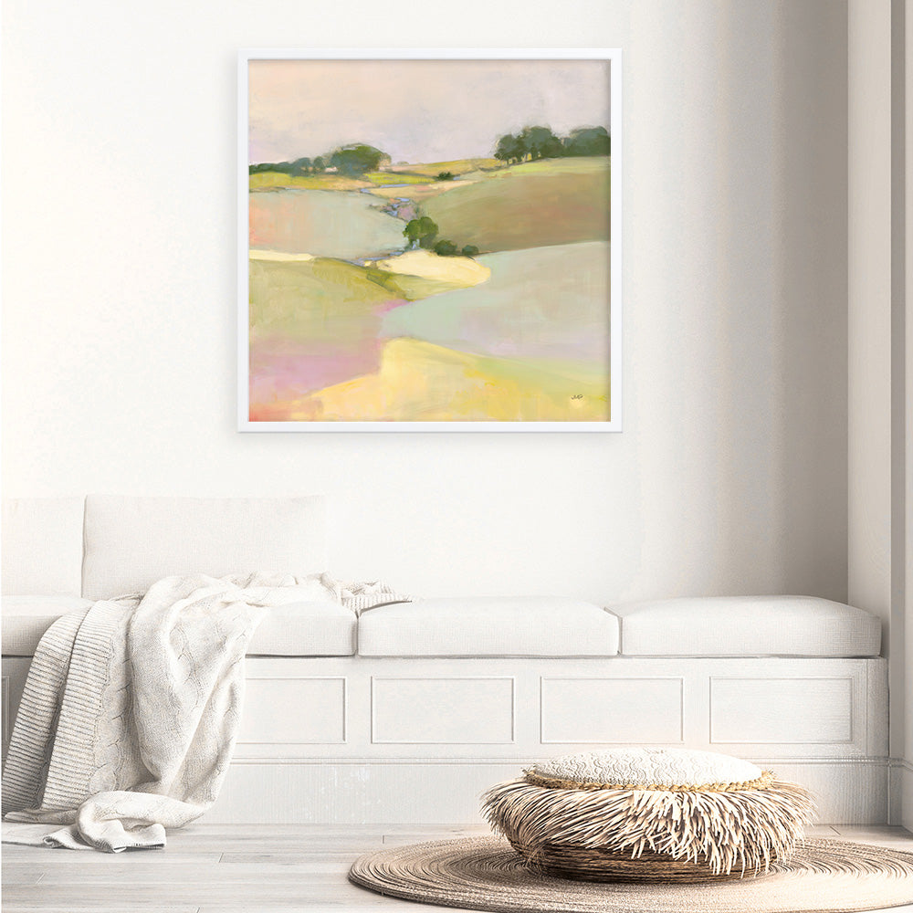 Shop Dream Valley II (Square) Art Print a painted abstract themed wall art print from The Print Emporium wall artwork collection - Buy Australian made fine art painting style poster and framed prints for the home and your interior decor room, TPE-WA-65156-AP