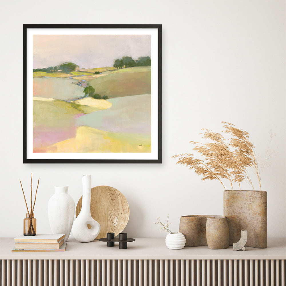 Shop Dream Valley II (Square) Art Print a painted abstract themed wall art print from The Print Emporium wall artwork collection - Buy Australian made fine art painting style poster and framed prints for the home and your interior decor room, TPE-WA-65156-AP