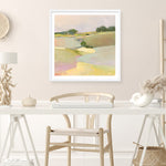 Shop Dream Valley II (Square) Art Print a painted abstract themed wall art print from The Print Emporium wall artwork collection - Buy Australian made fine art painting style poster and framed prints for the home and your interior decor room, TPE-WA-65156-AP