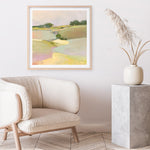 Shop Dream Valley II (Square) Art Print a painted abstract themed wall art print from The Print Emporium wall artwork collection - Buy Australian made fine art painting style poster and framed prints for the home and your interior decor room, TPE-WA-65156-AP