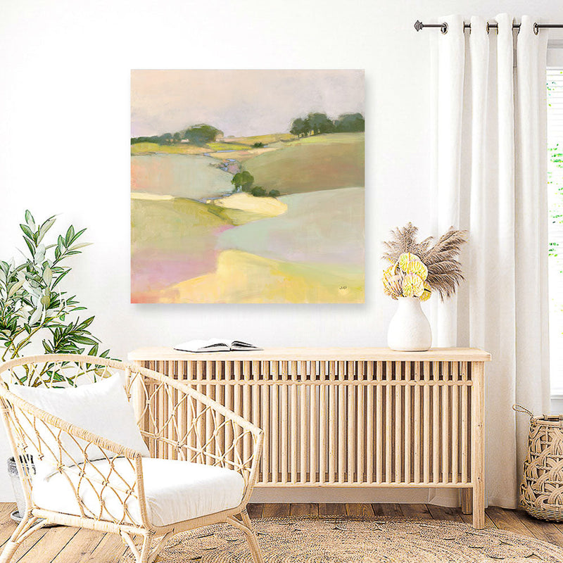Shop Dream Valley II (Square) Canvas Print a painted abstract themed framed canvas wall art print from The Print Emporium artwork collection - Buy Australian made fine art painting style stretched canvas prints for the home and your interior decor space, TPE-WA-65156-CA-40X40-NF