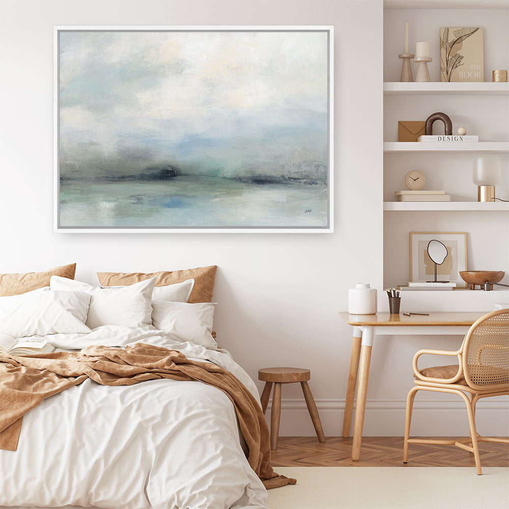 Shop Dreams of the Ocean Canvas Print a painted abstract themed framed canvas wall art print from The Print Emporium artwork collection - Buy Australian made fine art painting style stretched canvas prints for the home and your interior decor space, TPE-WA-73243-CA-35X46-NF