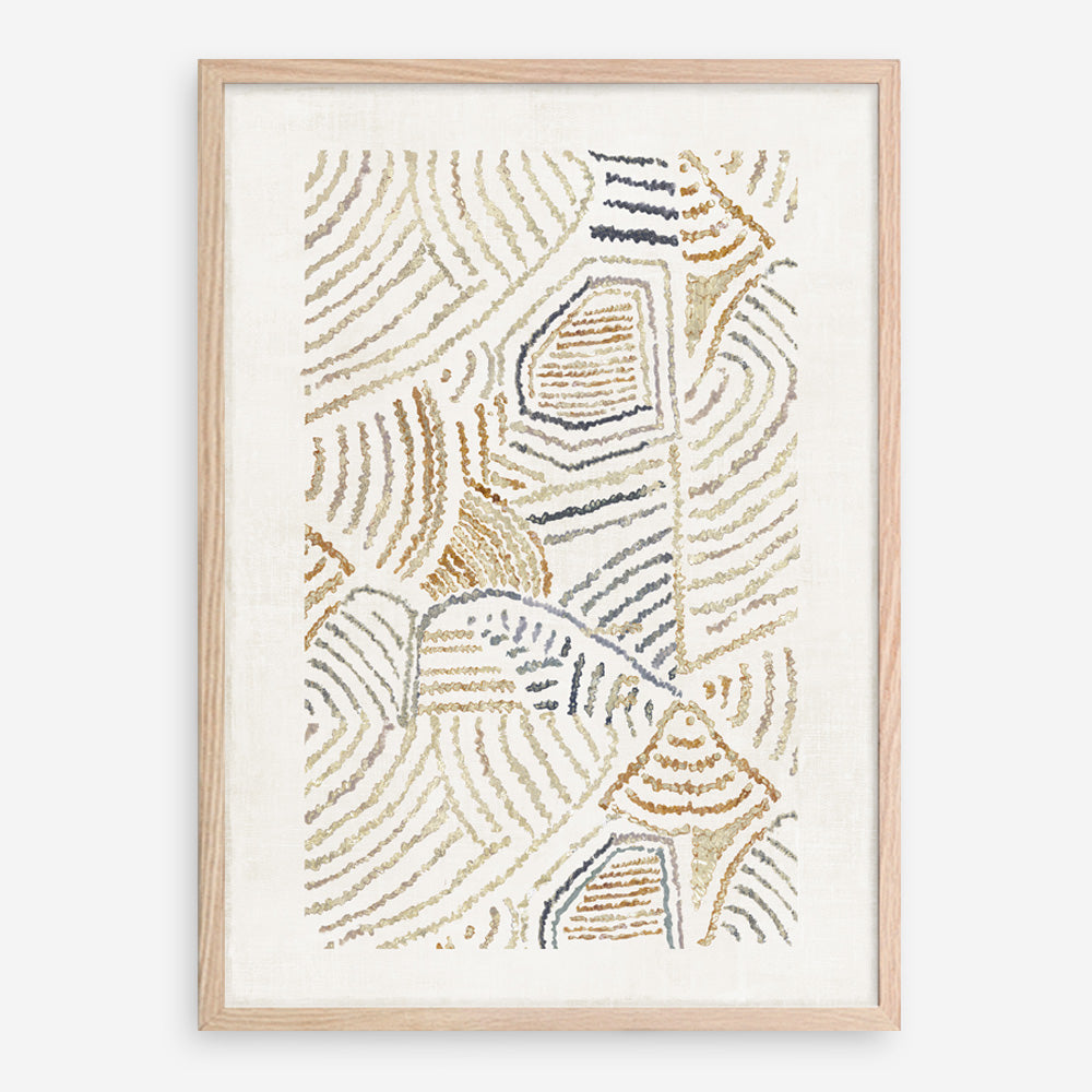 Shop Dreamy Geo I Art Print a painted abstract themed wall art print from The Print Emporium wall artwork collection - Buy Australian made fine art painting style poster and framed prints for the home and your interior decor room, TPE-PC-WL420-AP