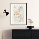 Shop Dreamy Geo I Art Print a painted abstract themed wall art print from The Print Emporium wall artwork collection - Buy Australian made fine art painting style poster and framed prints for the home and your interior decor room, TPE-PC-WL420-AP