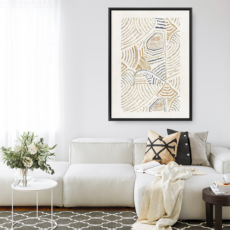 Shop Dreamy Geo I Canvas Print a painted abstract themed framed canvas wall art print from The Print Emporium artwork collection - Buy Australian made fine art painting style stretched canvas prints for the home and your interior decor space, TPE-PC-WL420-CA-35X46-NF