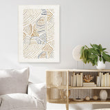 Shop Dreamy Geo I Canvas Print a painted abstract themed framed canvas wall art print from The Print Emporium artwork collection - Buy Australian made fine art painting style stretched canvas prints for the home and your interior decor space, TPE-PC-WL420-CA-35X46-NF