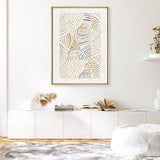 Shop Dreamy Geo I Canvas Print a painted abstract themed framed canvas wall art print from The Print Emporium artwork collection - Buy Australian made fine art painting style stretched canvas prints for the home and your interior decor space, TPE-PC-WL420-CA-35X46-NF