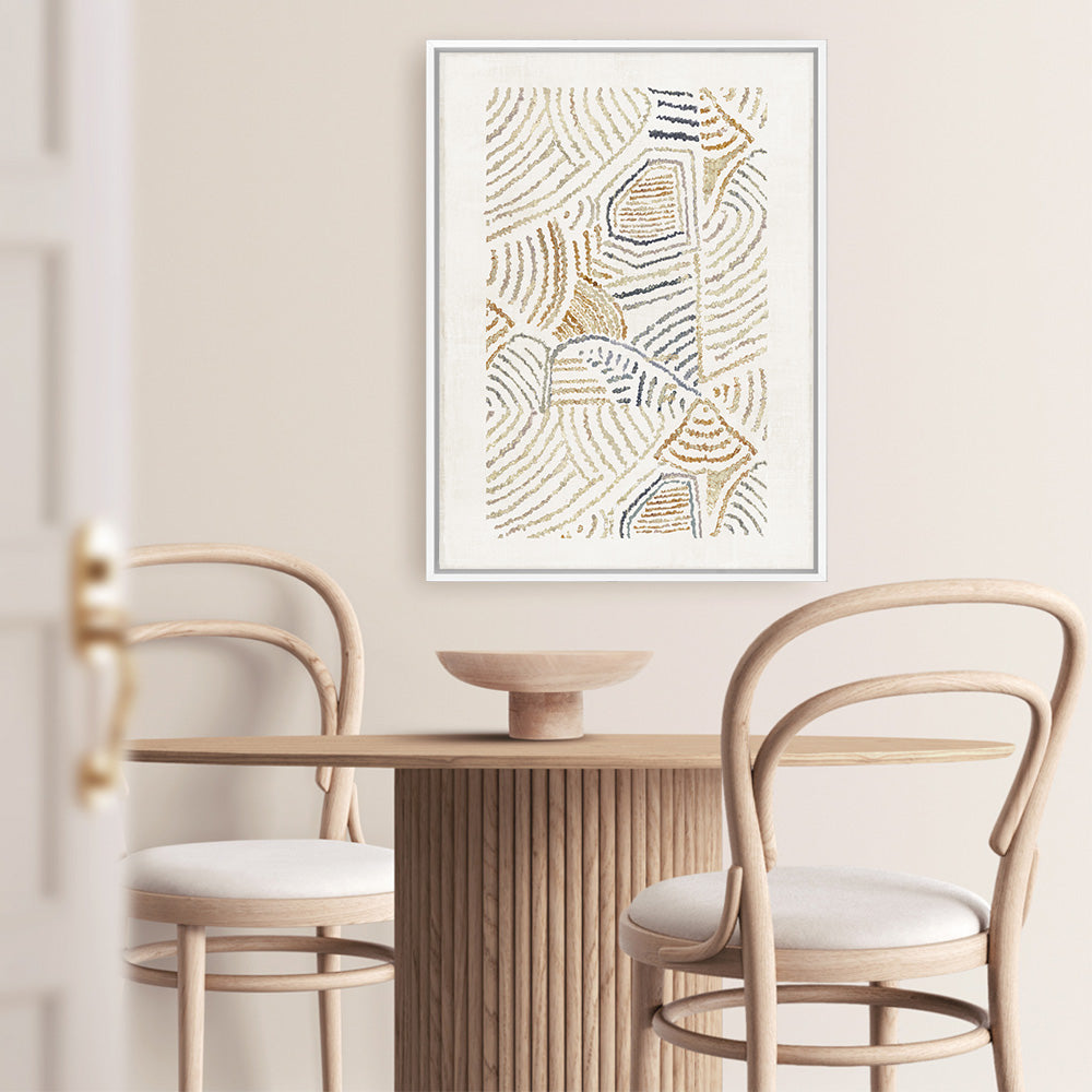 Shop Dreamy Geo I Canvas Print a painted abstract themed framed canvas wall art print from The Print Emporium artwork collection - Buy Australian made fine art painting style stretched canvas prints for the home and your interior decor space, TPE-PC-WL420-CA-35X46-NF