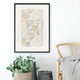 Shop Dreamy Geo II Art Print a painted abstract themed wall art print from The Print Emporium wall artwork collection - Buy Australian made fine art painting style poster and framed prints for the home and your interior decor room, TPE-PC-WL421-AP