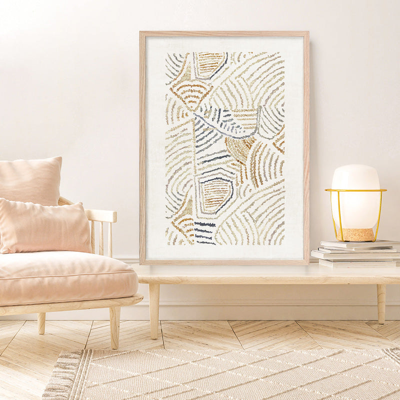 Shop Dreamy Geo II Art Print a painted abstract themed wall art print from The Print Emporium wall artwork collection - Buy Australian made fine art painting style poster and framed prints for the home and your interior decor room, TPE-PC-WL421-AP