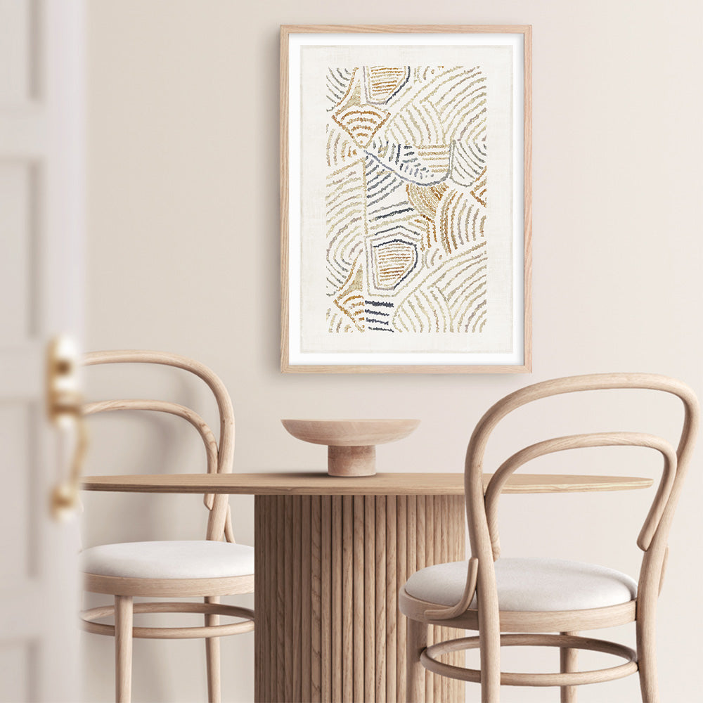 Shop Dreamy Geo II Art Print a painted abstract themed wall art print from The Print Emporium wall artwork collection - Buy Australian made fine art painting style poster and framed prints for the home and your interior decor room, TPE-PC-WL421-AP