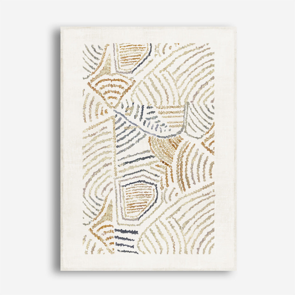 Shop Dreamy Geo II Canvas Print a painted abstract themed framed canvas wall art print from The Print Emporium artwork collection - Buy Australian made fine art painting style stretched canvas prints for the home and your interior decor space, TPE-PC-WL421-CA-35X46-NF