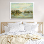Shop Dreamy Lake Green Art Print a painted style wall art print from The Print Emporium wall artwork collection - Buy Australian made fine art painting style poster and framed prints for the home and your interior decor room, TPE-WA-33289-AP