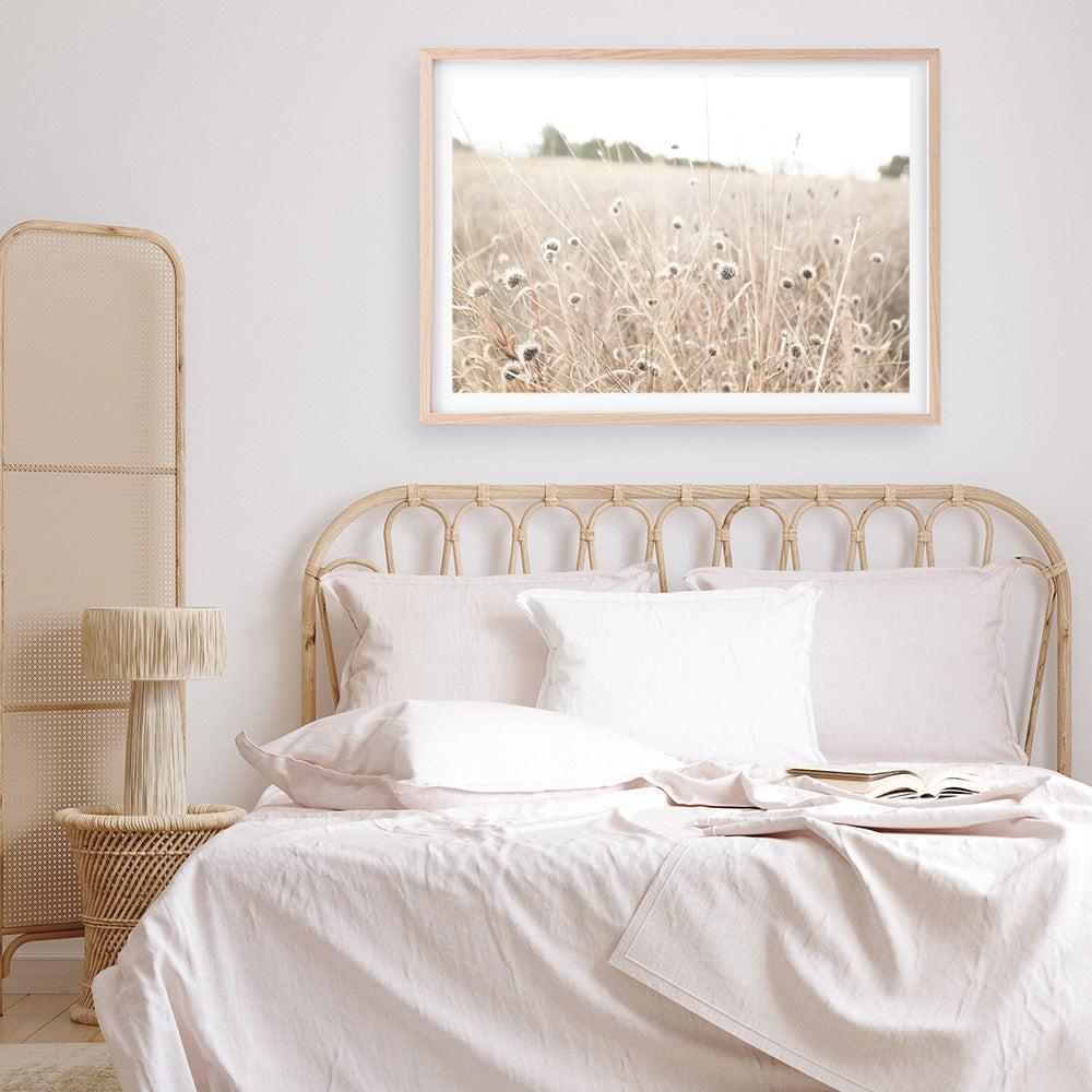 Shop Dried Flower Field Photo Art Print a coastal themed photography wall art print from The Print Emporium wall artwork collection - Buy Australian made fine art poster and framed prints for the home and your interior decor, TPE-919-AP