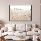 Shop Dried Flower Field Photo Canvas Print a coastal themed photography framed stretched canvas print from The Print Emporium wall artwork collection - Buy Australian made prints for the home and your interior decor space, TPE-919-CA-35X46-NF