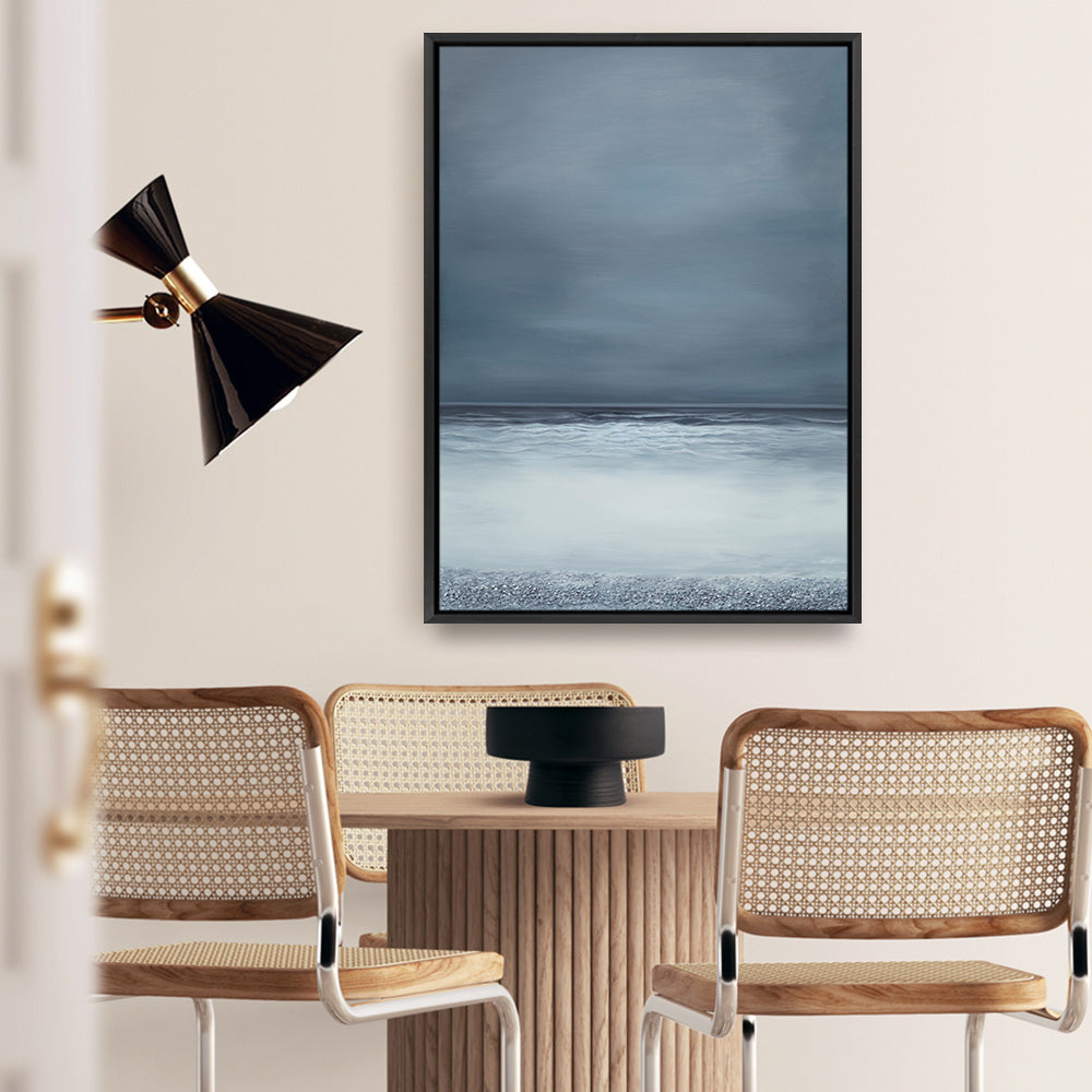 Shop Dusk Horizon I Canvas Print a coastal themed painted framed canvas wall art print from The Print Emporium artwork collection - Buy Australian made fine art painting style stretched canvas prints for the home and your interior decor space, TPE-420-CA-35X46-NF