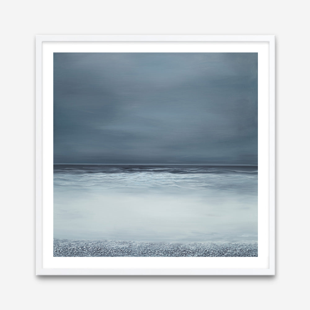 Shop Dusk Horizon I (Square) Art Print a coastal themed painted wall art print from The Print Emporium wall artwork collection - Buy Australian made fine art painting style poster and framed prints for the home and your interior decor room, TPE-419-AP