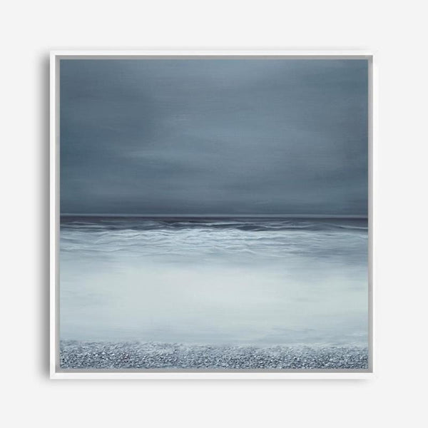 Shop Dusk Horizon I (Square) Canvas Print a coastal themed painted framed canvas wall art print from The Print Emporium artwork collection - Buy Australian made fine art painting style stretched canvas prints for the home and your interior decor space, TPE-419-CA-40X40-NF
