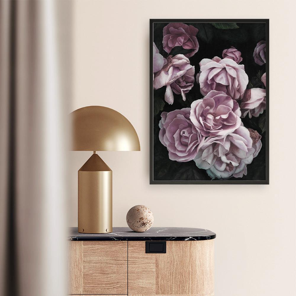 Shop Dusty Pink Roses Art Print a floral themed painted wall art print from The Print Emporium wall artwork collection - Buy Australian made fine art painting style poster and framed prints for the home and your interior decor room, TPE-018-AP