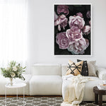 Shop Dusty Pink Roses Canvas Print a floral themed painted framed canvas wall art print from The Print Emporium artwork collection - Buy Australian made fine art painting style stretched canvas prints for the home and your interior decor space, TPE-018-CA-35X46-NF