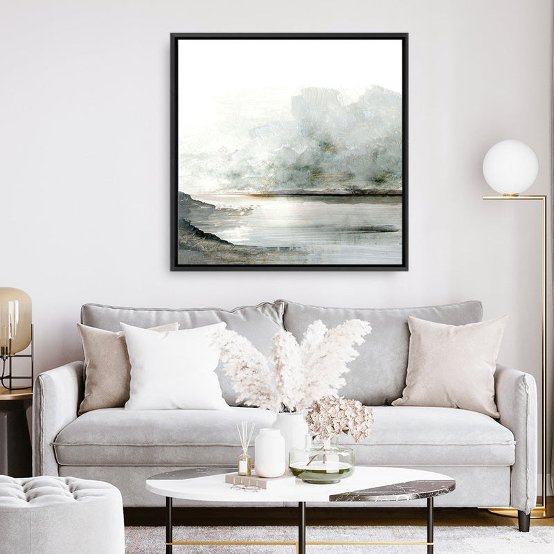 Shop Ebb (Square) Canvas Print a painted abstract themed framed canvas wall art print from The Print Emporium artwork collection - Buy Australian made fine art painting style stretched canvas prints for the home and your interior decor space, TPE-DH-156-CA-40X40-NF