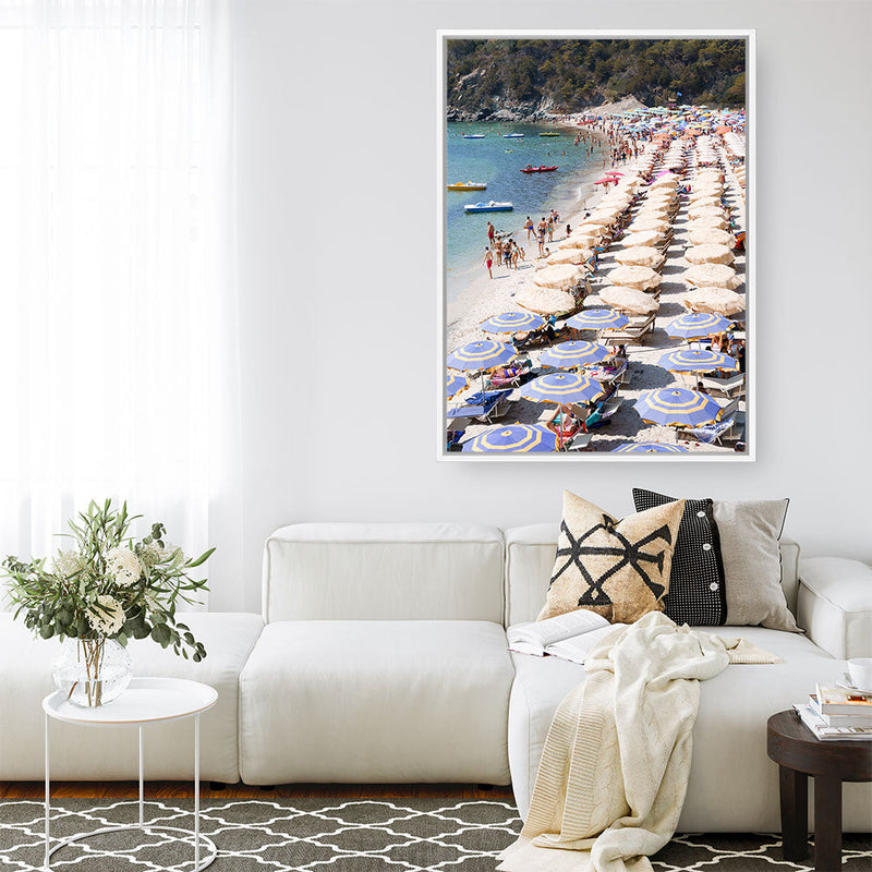 Shop Elba Beach I Photo Canvas Print a coastal themed photography framed stretched canvas print from The Print Emporium wall artwork collection - Buy Australian made prints for the home and your interior decor space, TPE-1276-CA-35X46-NF