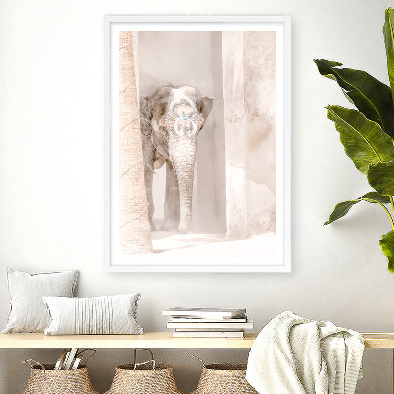 Shop Elephant Steps Photo Art Print a Moroccan desert boho themed photography wall art print from The Print Emporium wall artwork collection - Buy Australian made fine art poster and framed prints for the home and your interior decor room, TPE-1126-AP